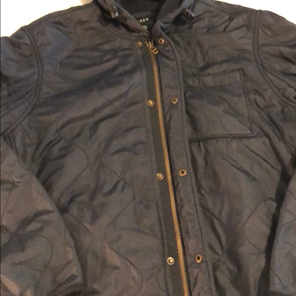 Navy fleece lined quilted coat from J.Crew - Picture 5 of 11